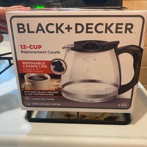 Black & Decker Replacement Carafe - Black and Clear